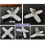 Ярка сгъваема X4 LED крушка 60W лампа хеликоптерна перка ЛЕД цокъл E27, снимка 3