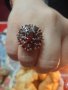Красив дамски пръстен със разноцветни камъчета 