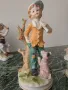 8бр малки порцеланови фигури/деца-музиканти-ученик/статуетки 12-17см, снимка 4
