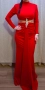 Червена дълга рокля , снимка 1