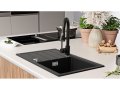 Кухненска Мивка от гранит модел Копенхаген 700-45 Easy 700 x 440 mm - Черна, снимка 4