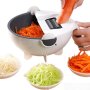 Мултифункционална резачка за зеленчуци, с кошница, пет ножа, снимка 1 - Аксесоари за кухня - 42378655
