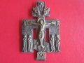 Уникален руски бронзов кръст икона , снимка 6
