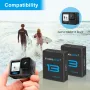 COOLSHOW HERO13 Enduro Акумулаторни батерии 3 броя, 2100mAh и 3-канално зарядно, снимка 2