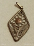Старинен ажурен сребърен медальон филигранна ръчна изработка 18156, снимка 8