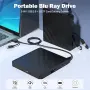 Външно Blu-ray устройство Wbacon 5 в 1 с USB 3.0, USB-C, SD/TF четец и CD/DVD записвачка, снимка 5