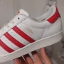 adidas Superstar 'White Scarlet номер 44 2/3  оригинални маратонки / кецове , снимка 10