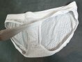 L/XL бял мъжки слип с мрежеста материя и оформена мъжка зона отпред, снимка 8