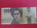 Интересна банкнота 1000 рупий ИНДОНЕЗИЯ перфектно състояние непрегъвана за колекция декорация 28366, снимка 4
