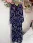 Разкошна феерична нова дълга елегантна романтична рокля Reaerved флорален нежен принт цветя , снимка 13