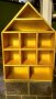 Етажерка,шкаф,къща за миниатюри от дърво в златисто, снимка 7