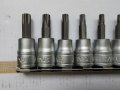 teng tools тенг 9 броя 3/8 вложки с торкс звезди хром ванадий комплект, снимка 6