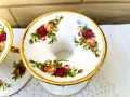 ROYAL ALBERT красиви свещници от костен порцелан от Англия, снимка 3