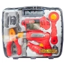 Инструменти в куфар с бормашина син/червен, снимка 2