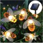 декоративни лампички за градина със соларен панел пчели 3702., снимка 1 - Соларни лампи - 37030365
