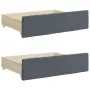 vidaXL Дневно легло с уширение и чекмеджета, без матрак, 90x200 см, снимка 9