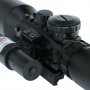 Тактически бързомерец оптически мерник лазерен прицел за оръжие пушка, снимка 9