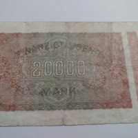 Райх банкнота-Германия- 20 000 марки / 1923 година- 17989, снимка 6 - Нумизматика и бонистика - 31015506