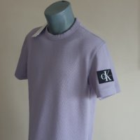Calvin Klein Jeans CKJ Pique Cotton Mens Size S НОВО! ОРИГИНАЛНА Тениска!, снимка 7 - Тениски - 44498557