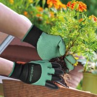 Градинарски ръкавици Garden Genie Gloves, Комплект 2 бр., с нокти, Черно/Зелени, снимка 12 - Градински инструменти - 29882741
