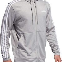  adidas Men’s Tech Full Zip Fleece Hoodie - страхотно мъжко горнище , снимка 1 - Спортни дрехи, екипи - 40779176