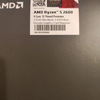 Процесор  AMD Ryzen "5  2600, снимка 1 - Процесори - 40171950