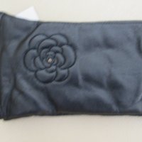 Черни дамски кожени ръкавици с подплата от естествена кожа, нови, снимка 3 - Ръкавици - 31870171