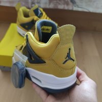 Nike Air Jordan Retro 4 Yellow Lightning Кецове Обувки Маратонки Нови Дамски Размер 39 Номер , снимка 3 - Кецове - 38604246