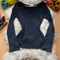 Лъскава блуза, снимка 1 - Блузи с дълъг ръкав и пуловери - 38958390