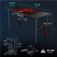 Геймърско бюро ERK-K55-B, снимка 4 - Бюра - 31880370