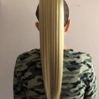15 ЛЕВА ‼️ Екстеншъни конски опашки 😍  Дължината е 60 см. 👑 100 грама 😇 , снимка 3 - Аксесоари за коса - 38588192