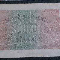 Банкнота 20 000 райх марки 1923година - 14716, снимка 5 - Нумизматика и бонистика - 29093211