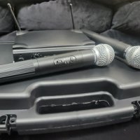 Два безжични микрофона с приемник SM58 Vocal artist Uhf в куфарче, снимка 7 - Микрофони - 39440023