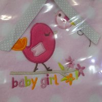 Българско, бебешко одеялце за момиче, снимка 2 - Пелени, памперси - 37427977