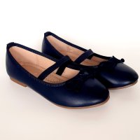 №24-37, Балеринки, Официални пантофки за момиче с малка панделка, снимка 4 - Детски обувки - 42080205