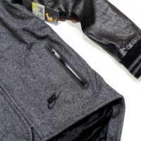 НОВО и НАМАЛЕНО! Nike WOOL LEATHER Jacket Дамско Яке Вълна + Естествена Кожа Размер М, снимка 4 - Якета - 35172033