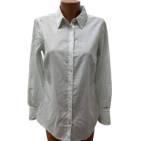 Дамска риза TOMMY HILFIGER размер S - M бяла дълъг ръкав, снимка 1 - Ризи - 44570478