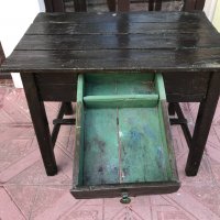 Автентична дървена маса. №0775, снимка 5 - Антикварни и старинни предмети - 34125670