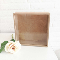 Дървена кутия рамка с прозрачен капак за събиране на коркови тапи и др, снимка 11 - Декорация за дома - 44783671