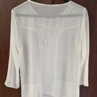 Копринена блуза със шевица, снимка 2 - Блузи с дълъг ръкав и пуловери - 37888543