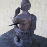  дървена статуетка африканска , снимка 3 - Колекции - 30408481
