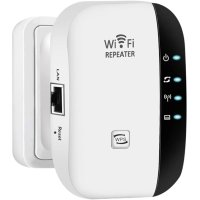 Усилвател за безжичен интернет, WiFi Repeater, 300Mbps, Бял, снимка 3 - Ресийвъри, усилватели, смесителни пултове - 42377854