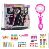 Комплект детски уред за вплитане на плитки в косата с декорации , снимка 4 - Шноли, диадеми, ленти - 42283364