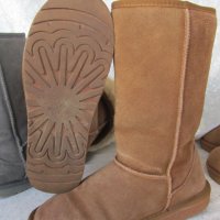 UGG®  аналог, топли зимни ботуши -100% естествена кожа - велур, N- 37 - 38, бежави, снимка 8 - Дамски ботуши - 34956809