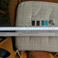 Led лампа със сензор за движение и светлина, студено-бяла, 50см., снимка 1 - Лед осветление - 44693496