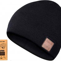 зимна плетена, музикална шапка с Bluetooth и Hands Free, универсална, снимка 1 - Шапки - 39337893