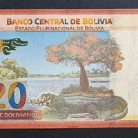 Топ цена . Боливия. 20 боливианос . 2018 г., снимка 3 - Нумизматика и бонистика - 39799026