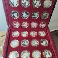 Уникална колекция от сребърни монети някои с позлата, снимка 1 - Нумизматика и бонистика - 44168347