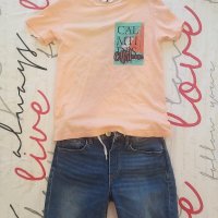 Комплект дънки и тениска за момче размер 140 см , снимка 1 - Детски комплекти - 44231538