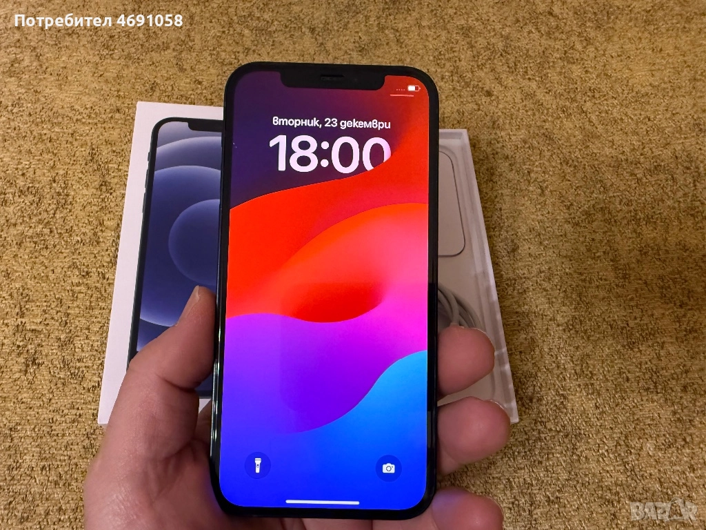 iPhone 12 128gb black, снимка 1